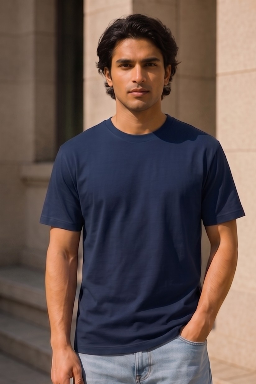 Navy Blue Supima T-Shirt