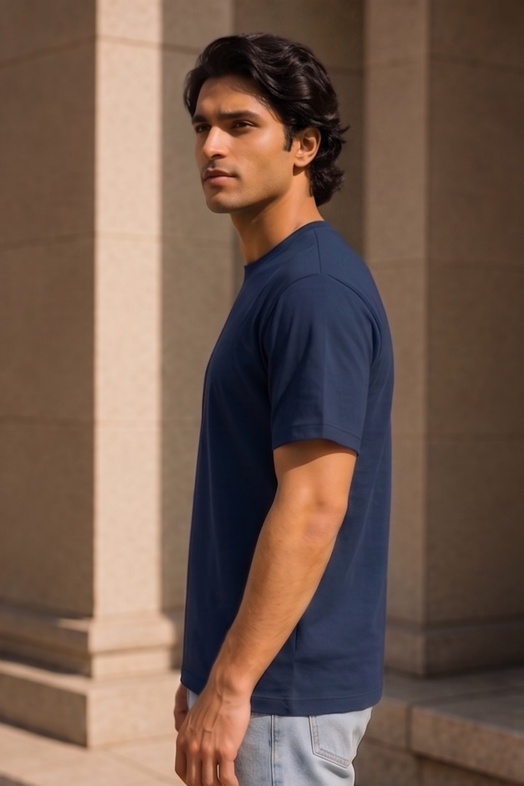 Navy Blue Supima T-Shirt
