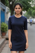 Navy Blue T-Shirt Dress