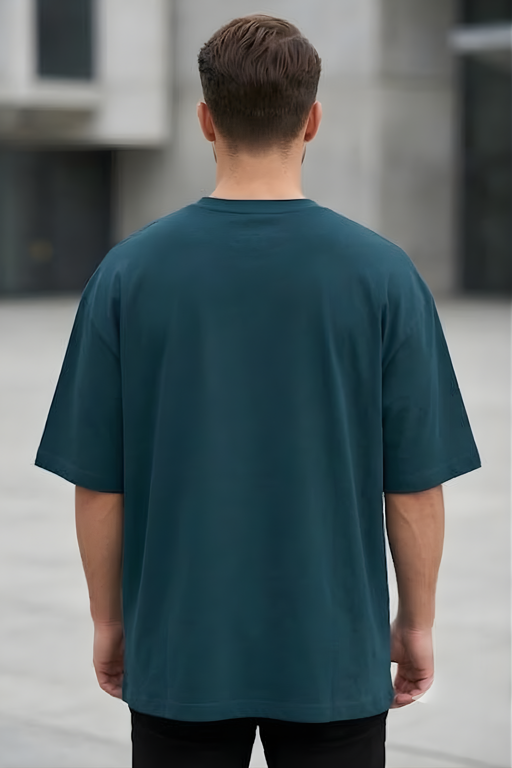 Petrol Blue Oversized Classic T-Shirt