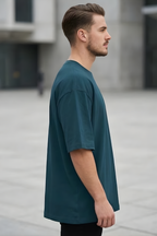 Petrol Blue Oversized Classic T-Shirt