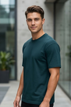 Petrol Blue Classic Fit T-Shirt