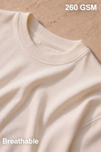 Off White Terry Oversized T-Shirt