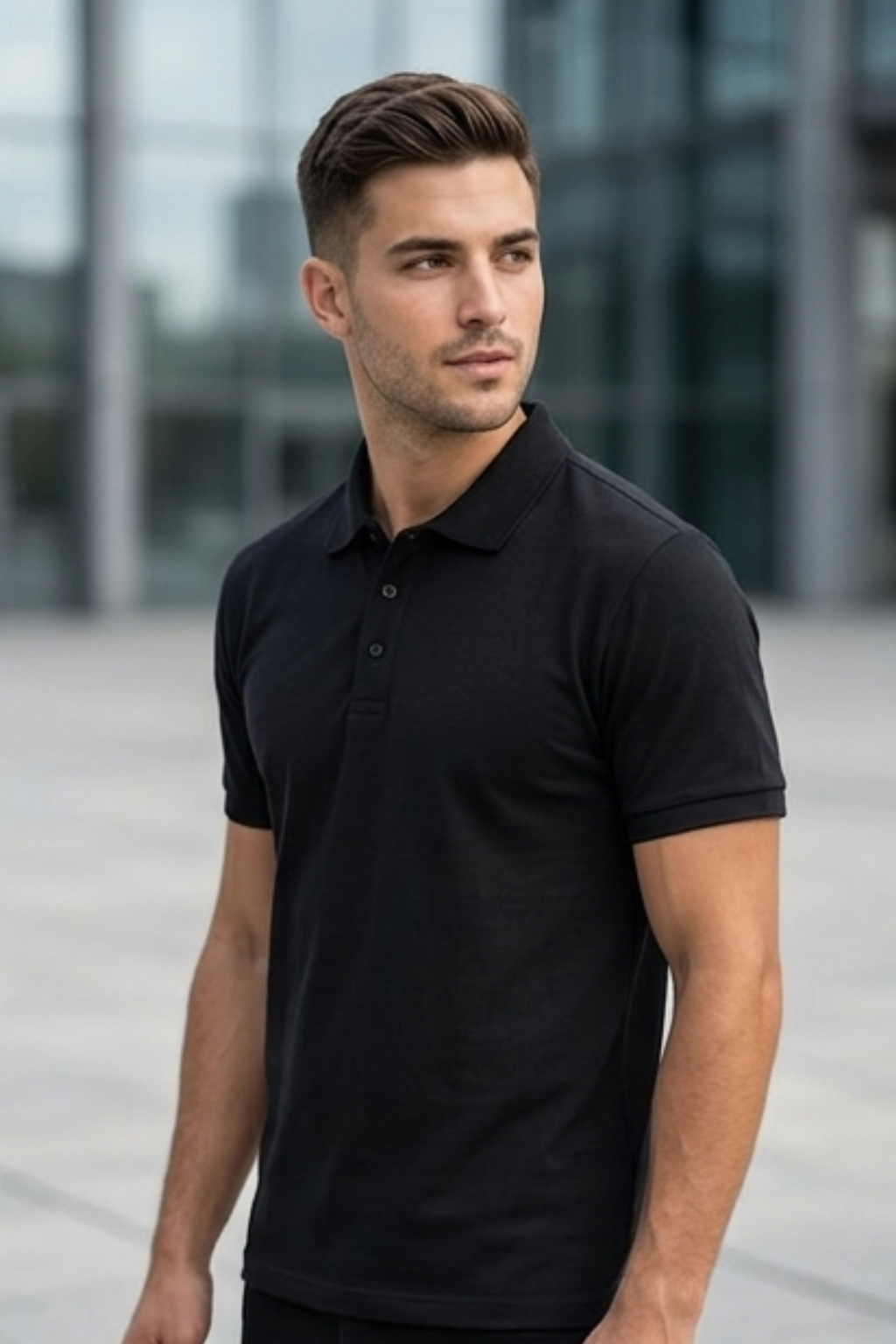 Black Men's Polo