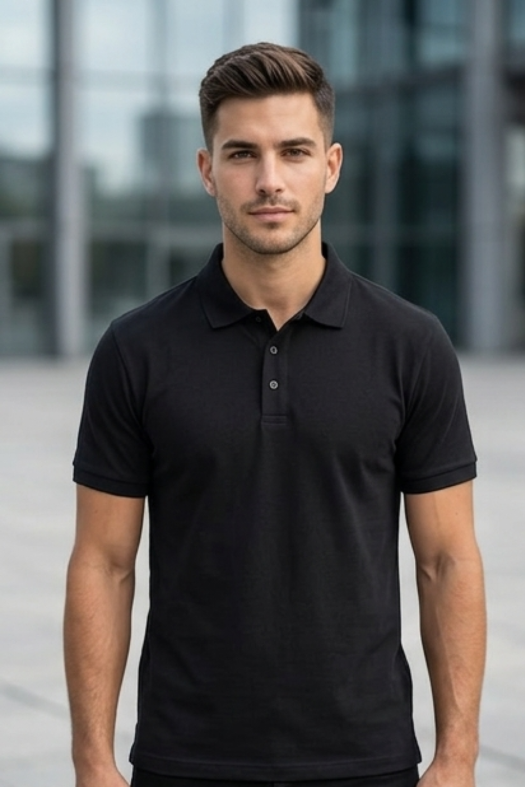 Black Men's Polo