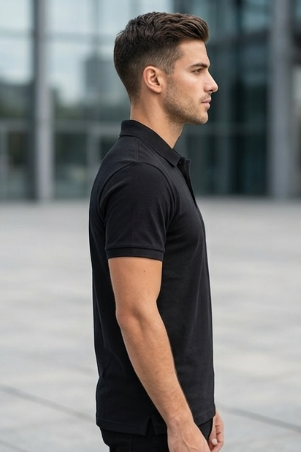 Black Men's Polo