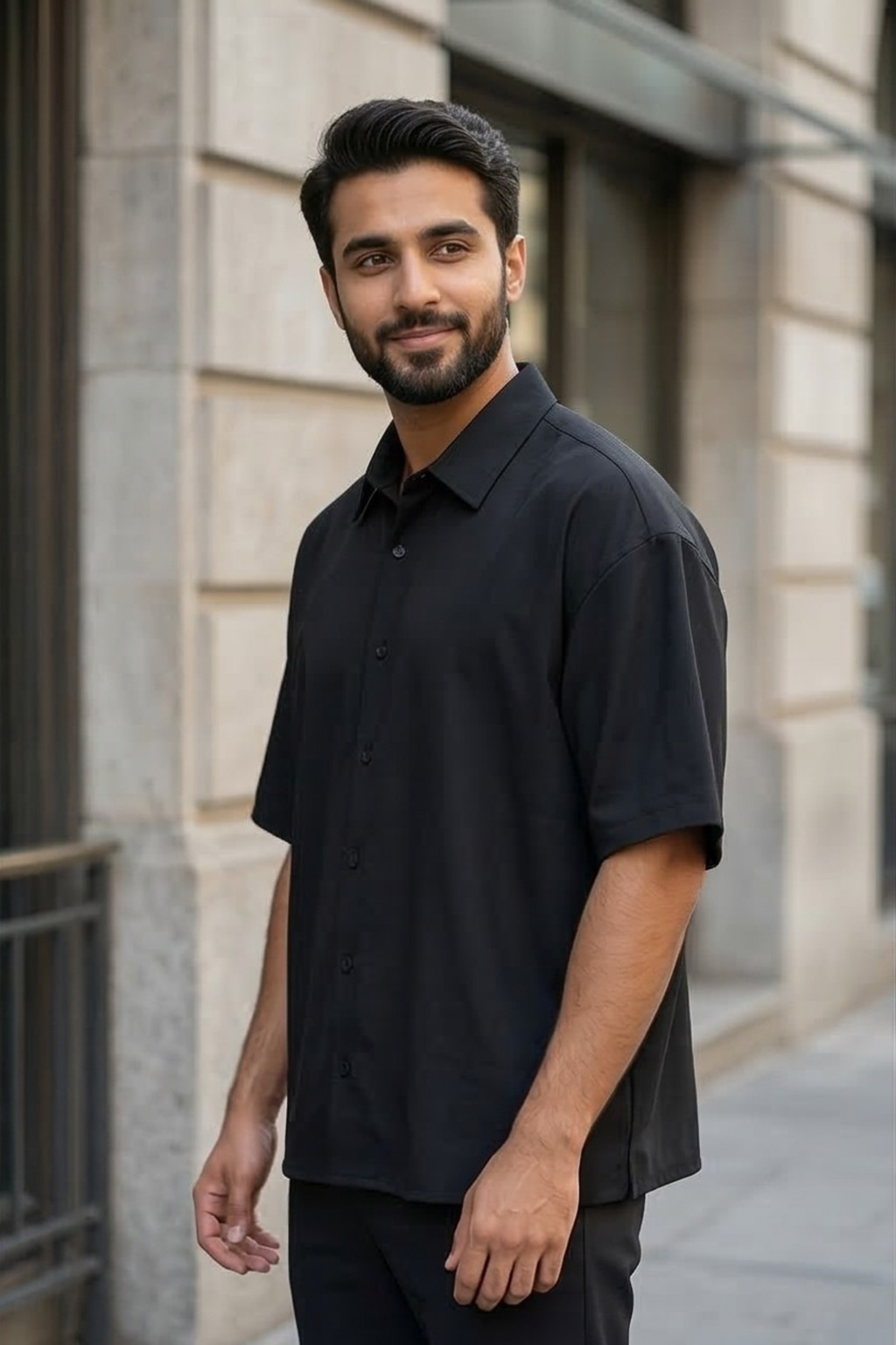 Black Oversized Shirt