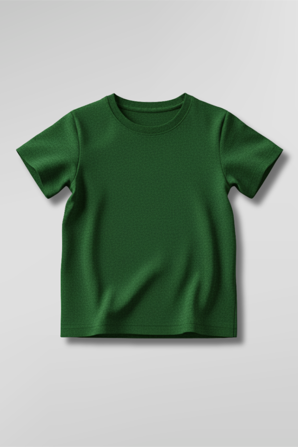 Bottle Green Kid's Crew Neck T-Shirt