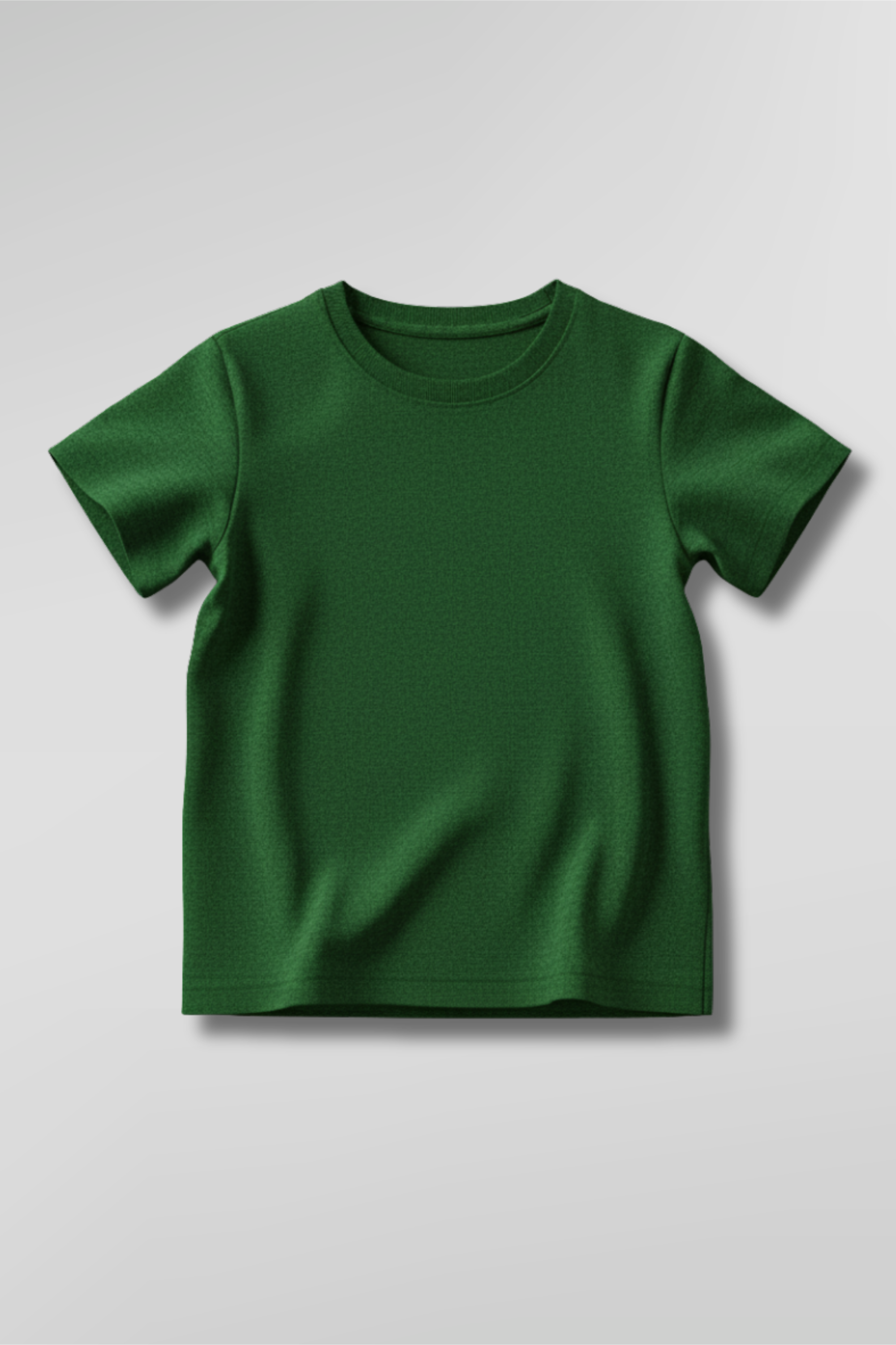 Bottle Green Kid's Crew Neck T-Shirt