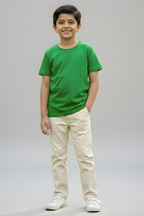 Flag Green Kid's Crew Neck T-Shirt