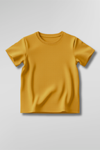 Golden Yellow Kid's Crew Neck T-Shirt