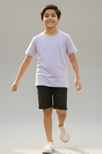 Lavender Kid's Crew Neck T-Shirt