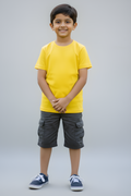 New Yellow Kid's Crew Neck T-Shirt