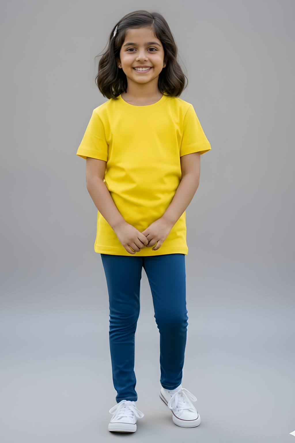 New Yellow Kid's Crew Neck T-Shirt
