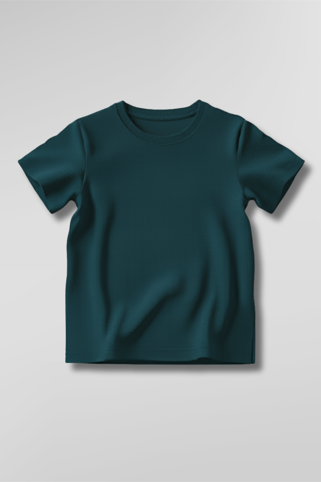 Petrol Blue Kid's Crew Neck T-Shirt