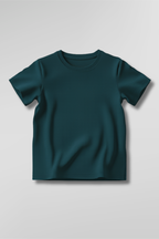 Petrol Blue Kid's Crew Neck T-Shirt
