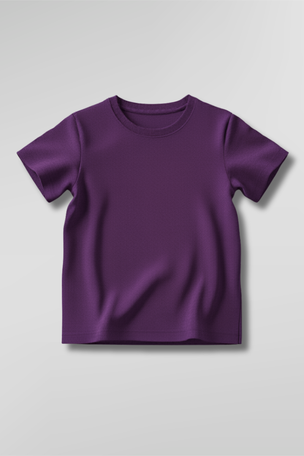Purple Kid's Crew Neck T-Shirt