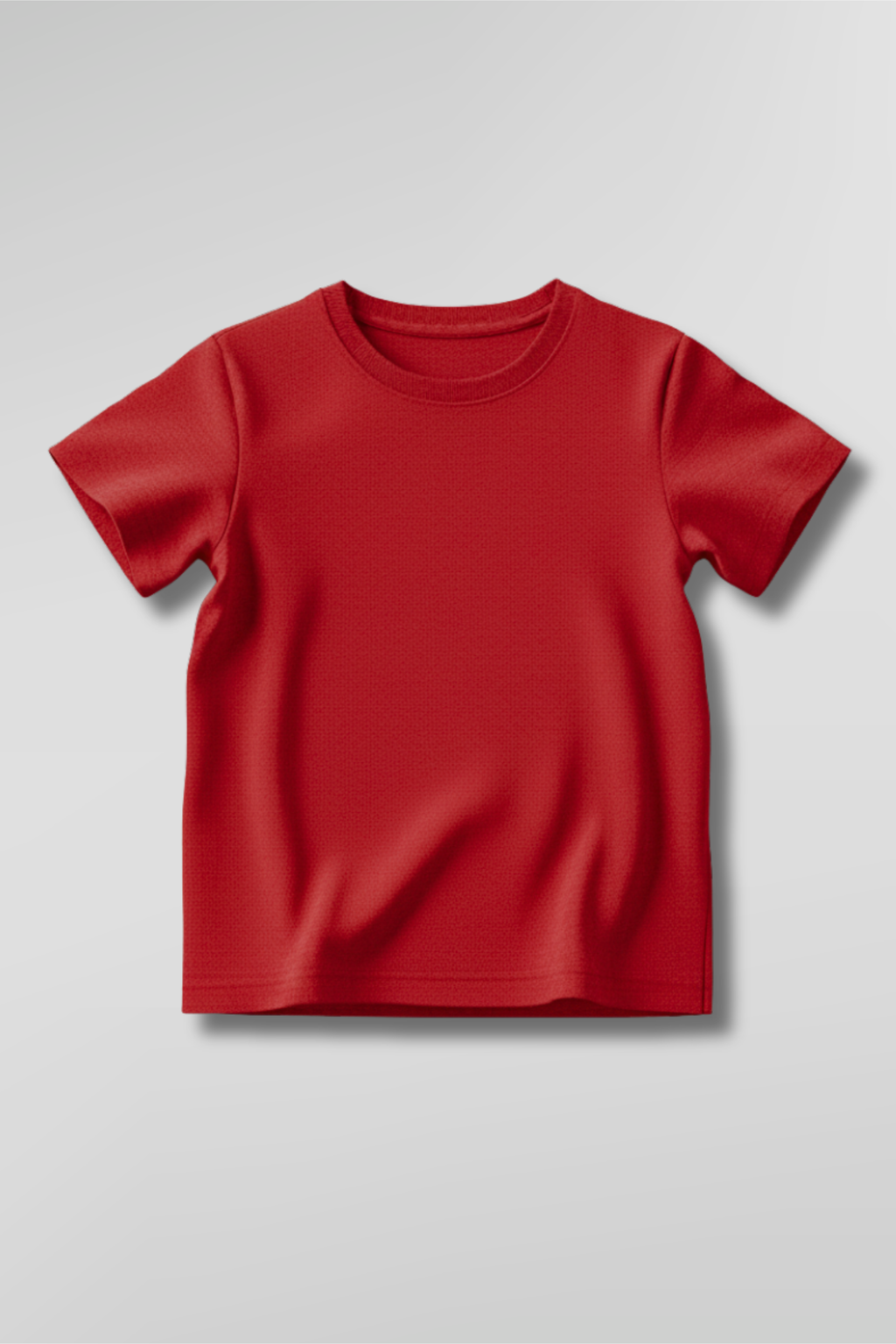 Red Kid's Crew Neck T-Shirt