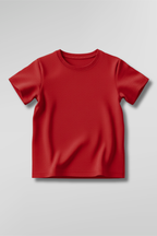 Red Kid's Crew Neck T-Shirt
