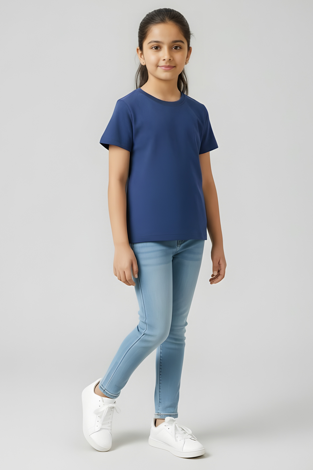 Royal Blue Kid's Crew Neck T-Shirt