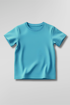 Sky Blue Kid's Crew Neck T-Shirt