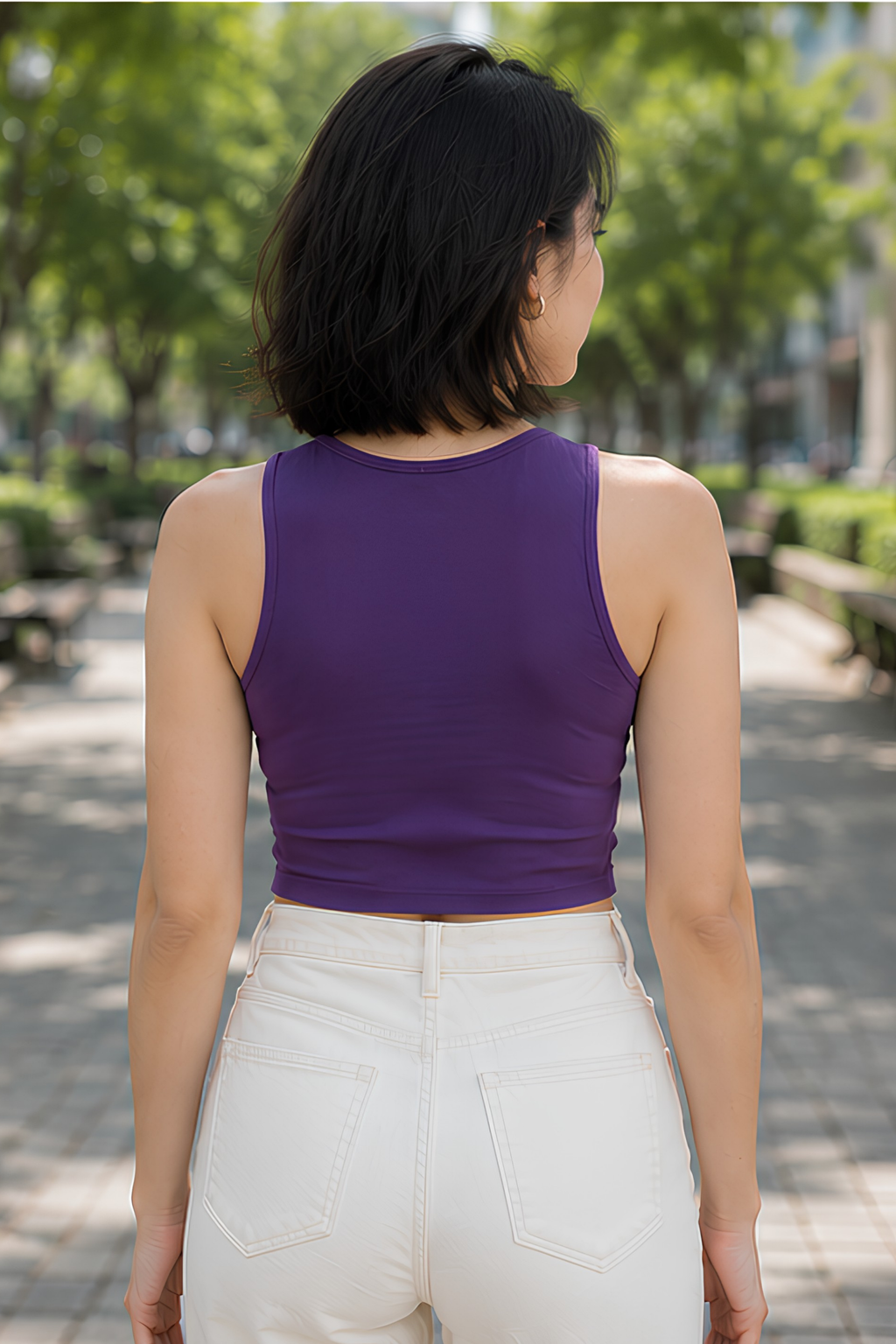 Purple Crop Tank
