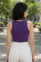 Purple Crop Tank
