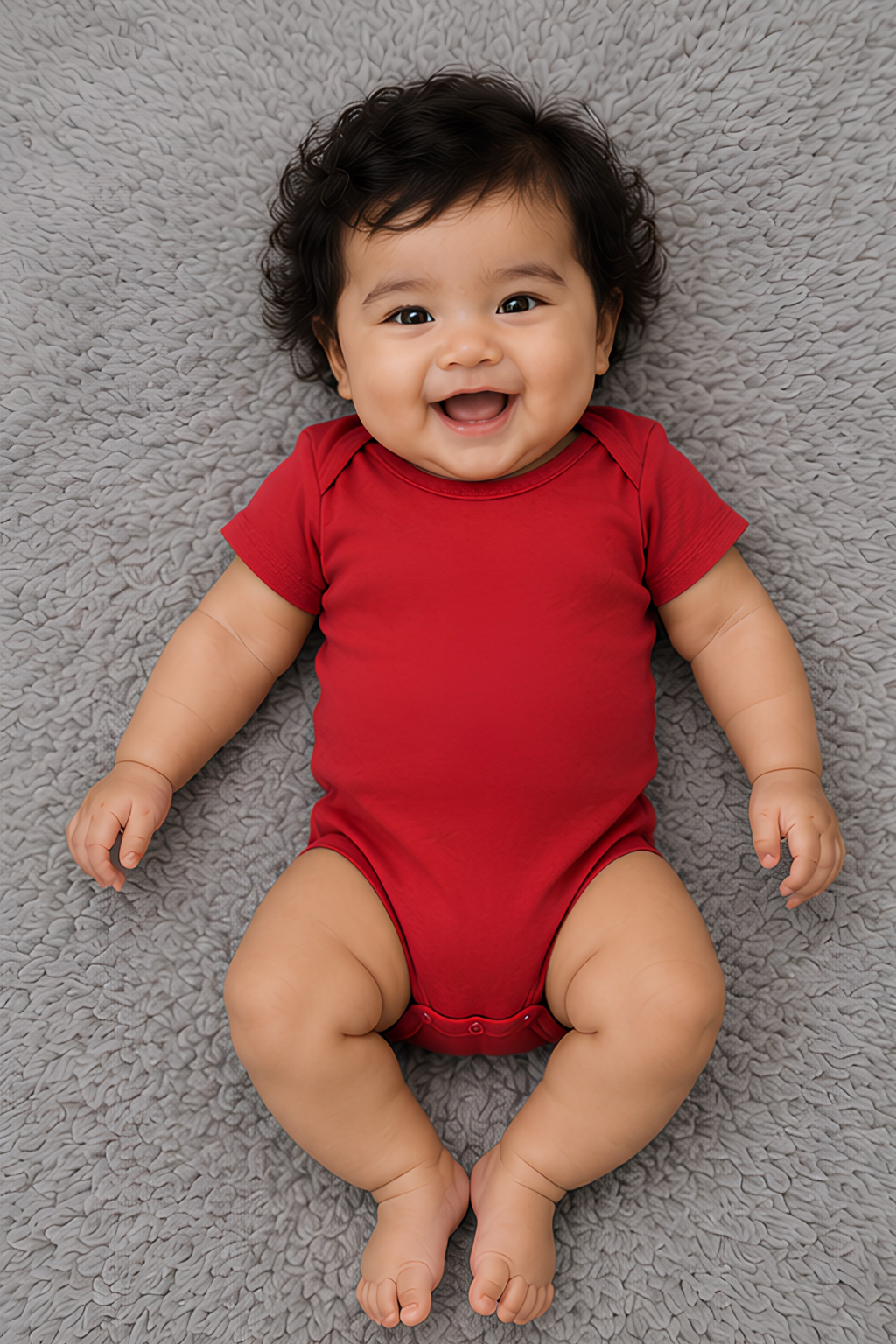 Red Kids Rompers