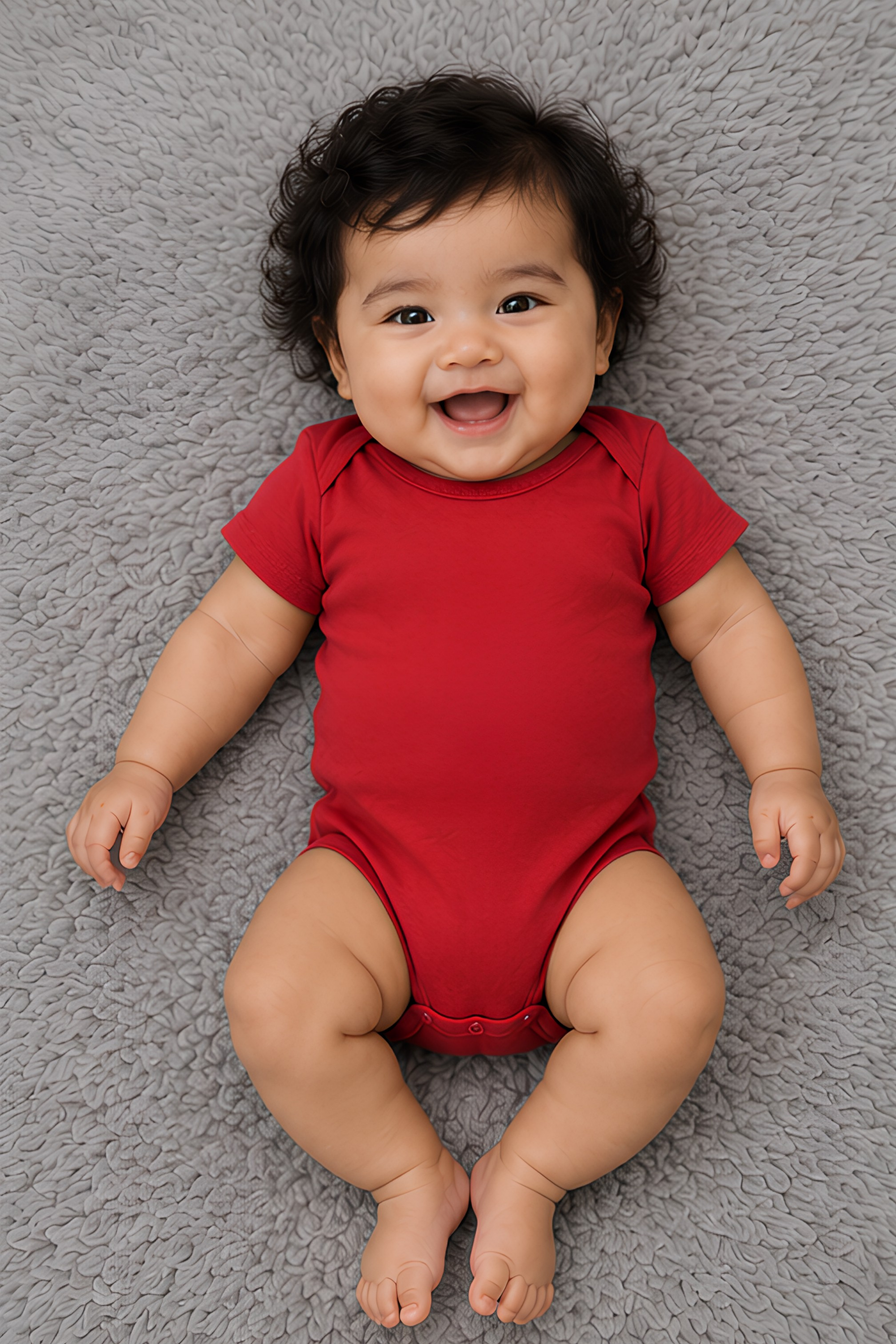 Red Kids Rompers
