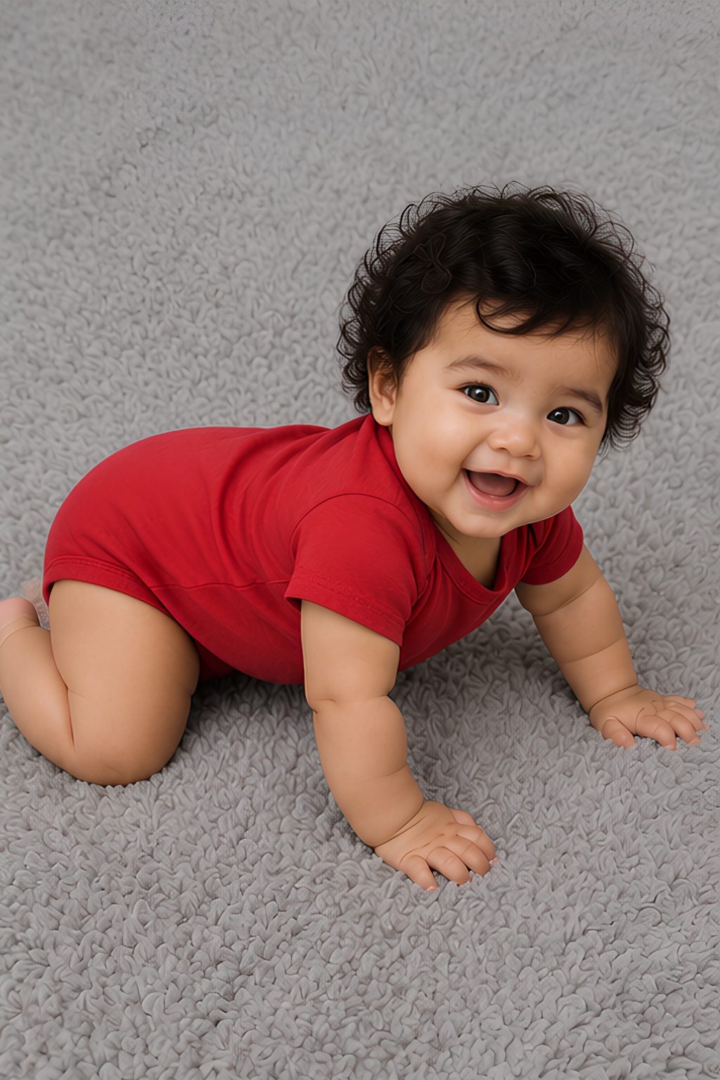 Red Kids Rompers