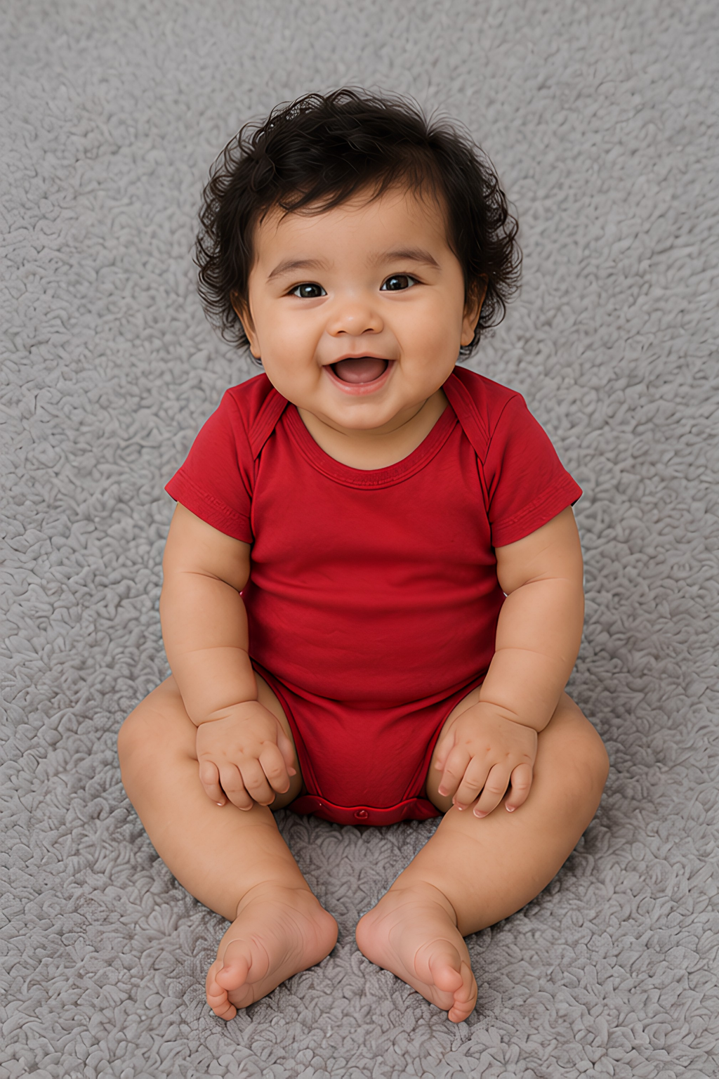 Red Kids Rompers