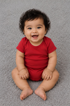 Red Kids Rompers