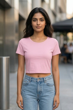 Light Baby Pink Crop Top