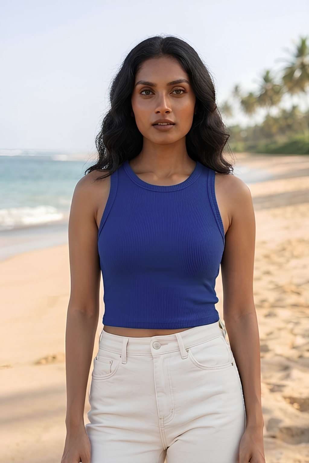 Royal Blue Crop Tank