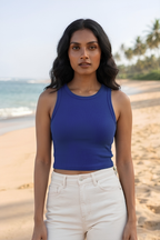 Royal Blue Crop Tank