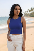 Royal Blue Crop Tank