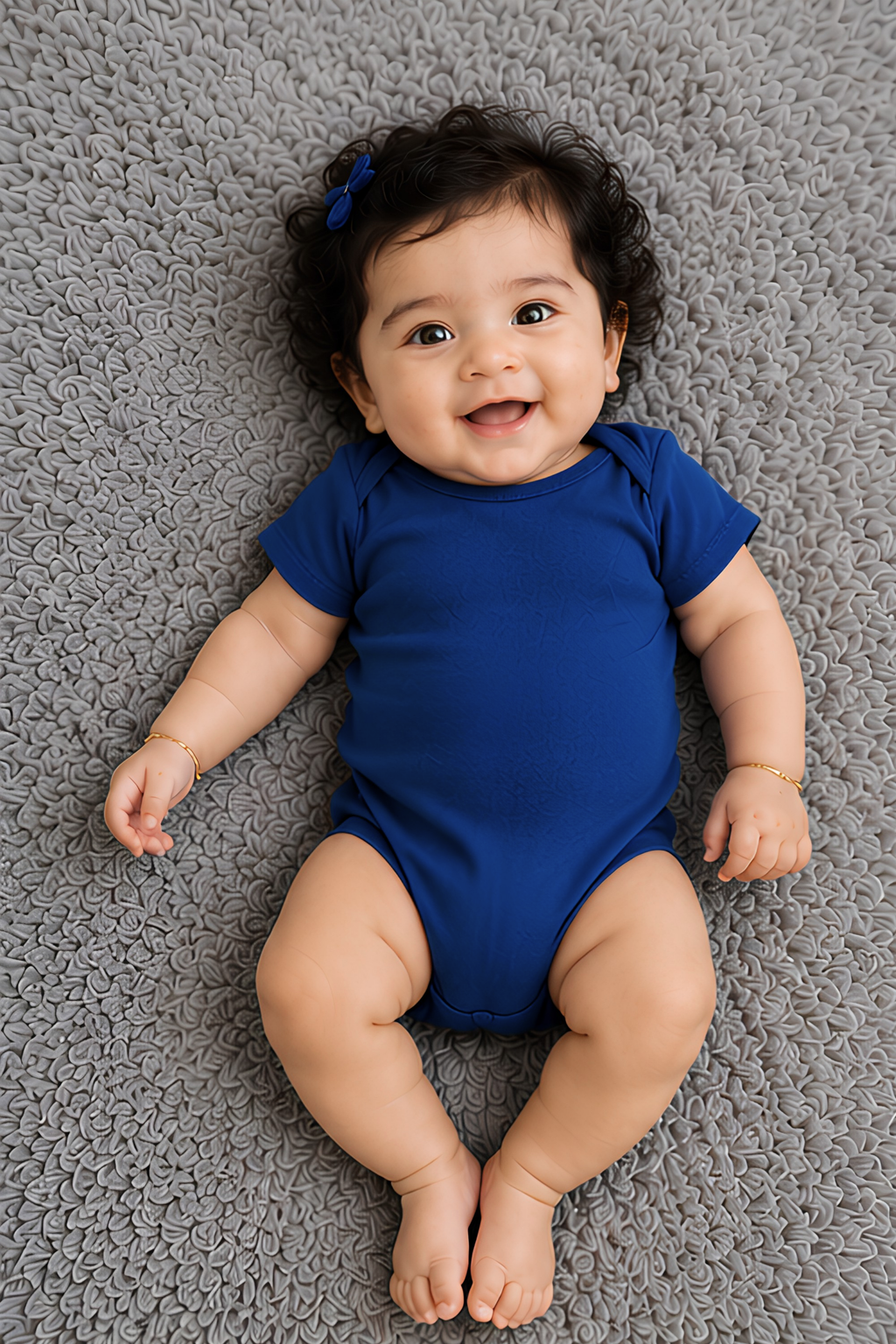 Royal Blue Kids Rompers