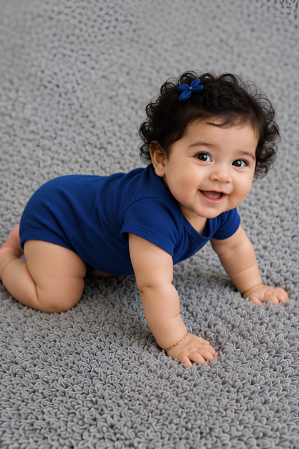 Royal Blue Kids Rompers