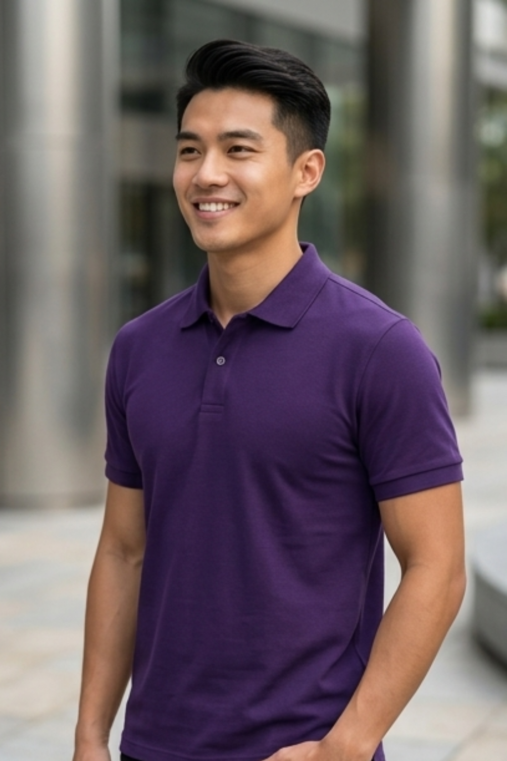 Purple Men's Polo