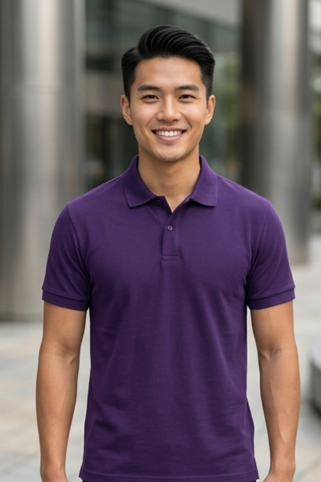 Purple Men's Polo