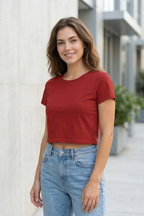 Red Crop Top