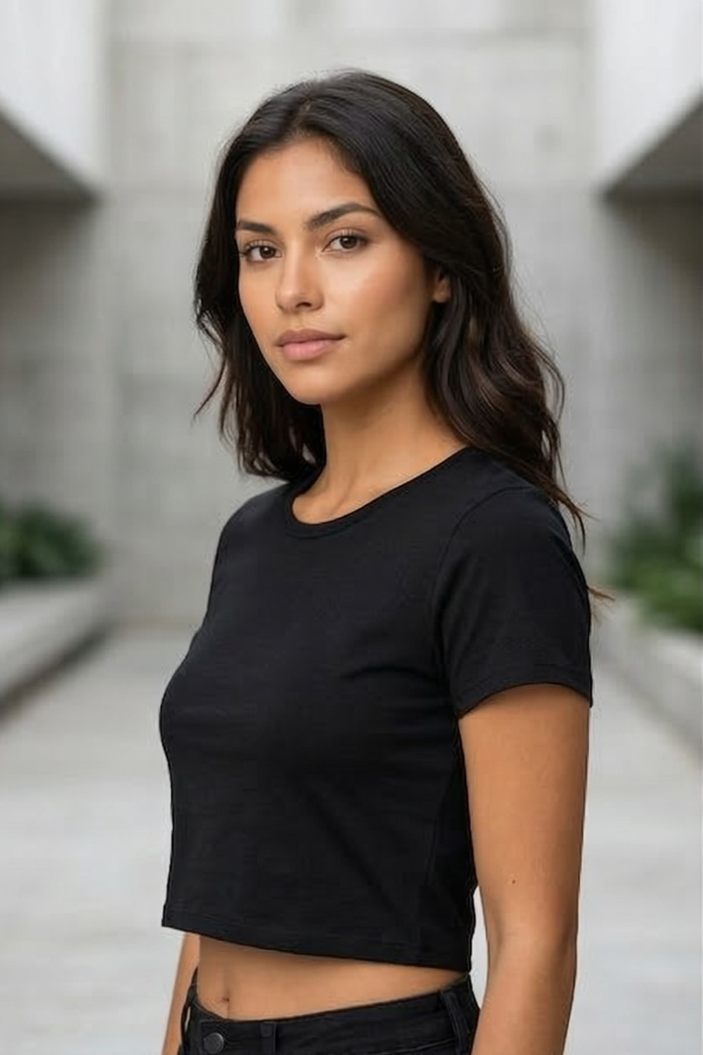 Black Crop Top