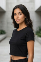 Black Crop Top