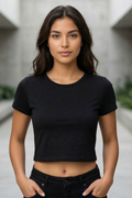 Black Crop Top