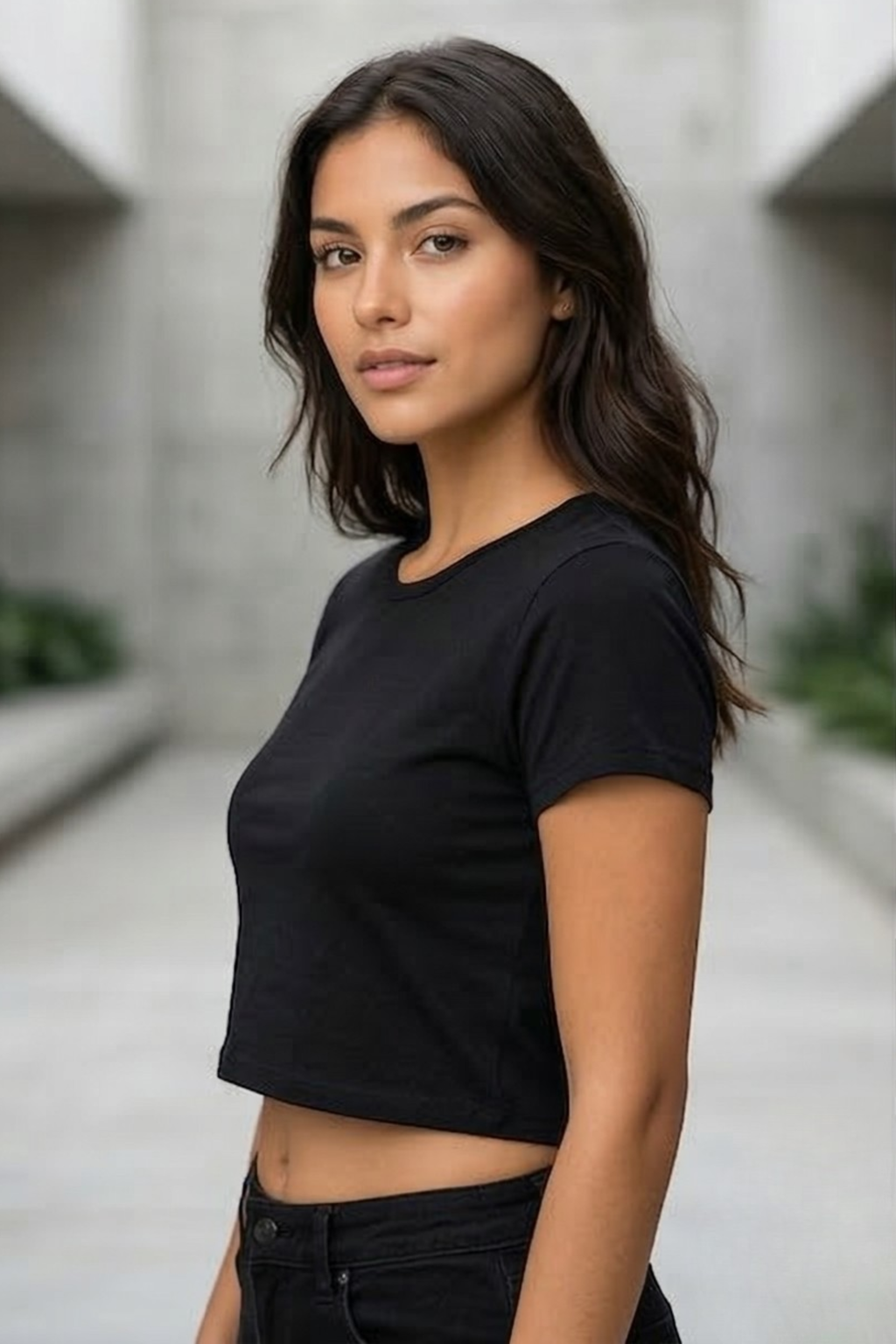 Black Crop Top