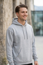 Grey Melange Hoodie