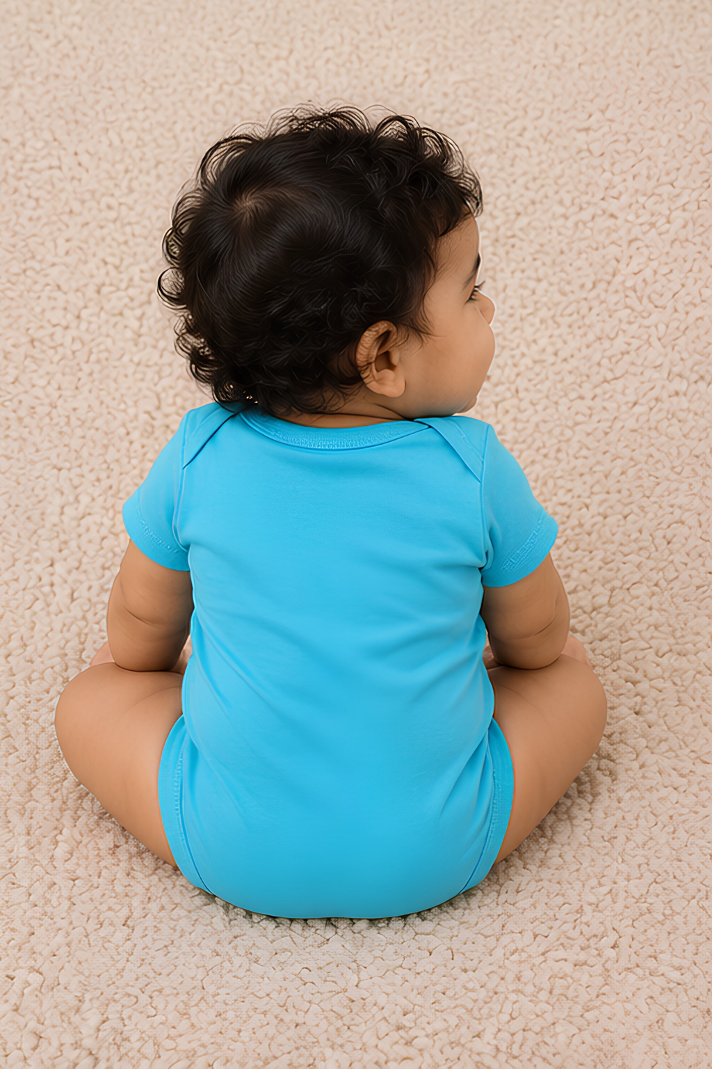 Sky Blue Kids Rompers