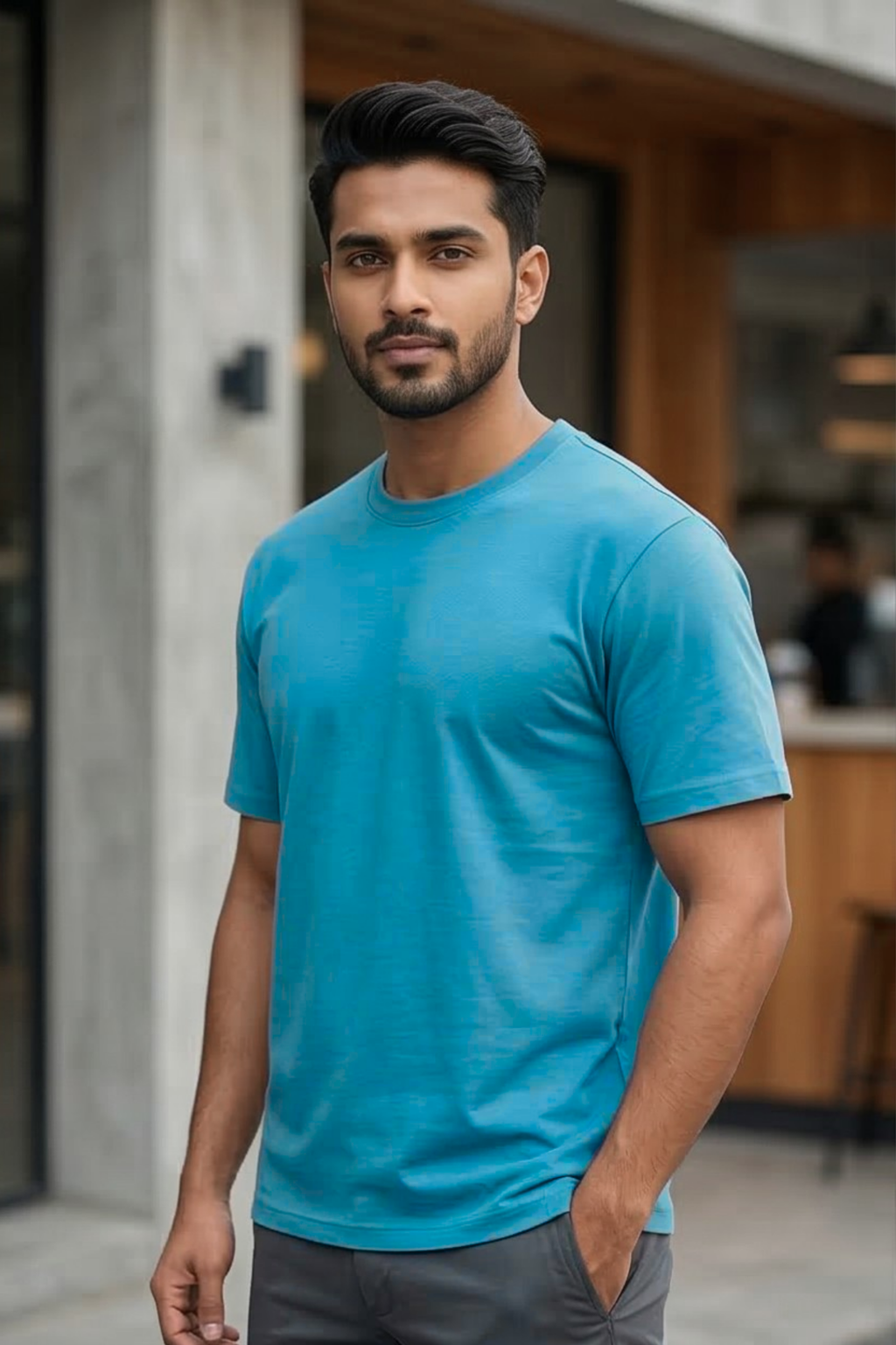 SkyBlue Classic Fit T-Shirt