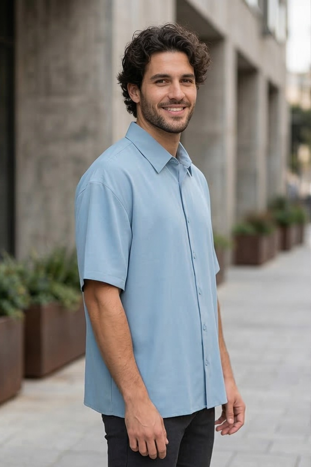 Baby Blue Oversized Shirt