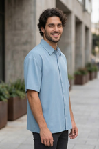 Baby Blue Oversized Shirt